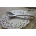 Hot sell porcelain personalized spoon with curved handle